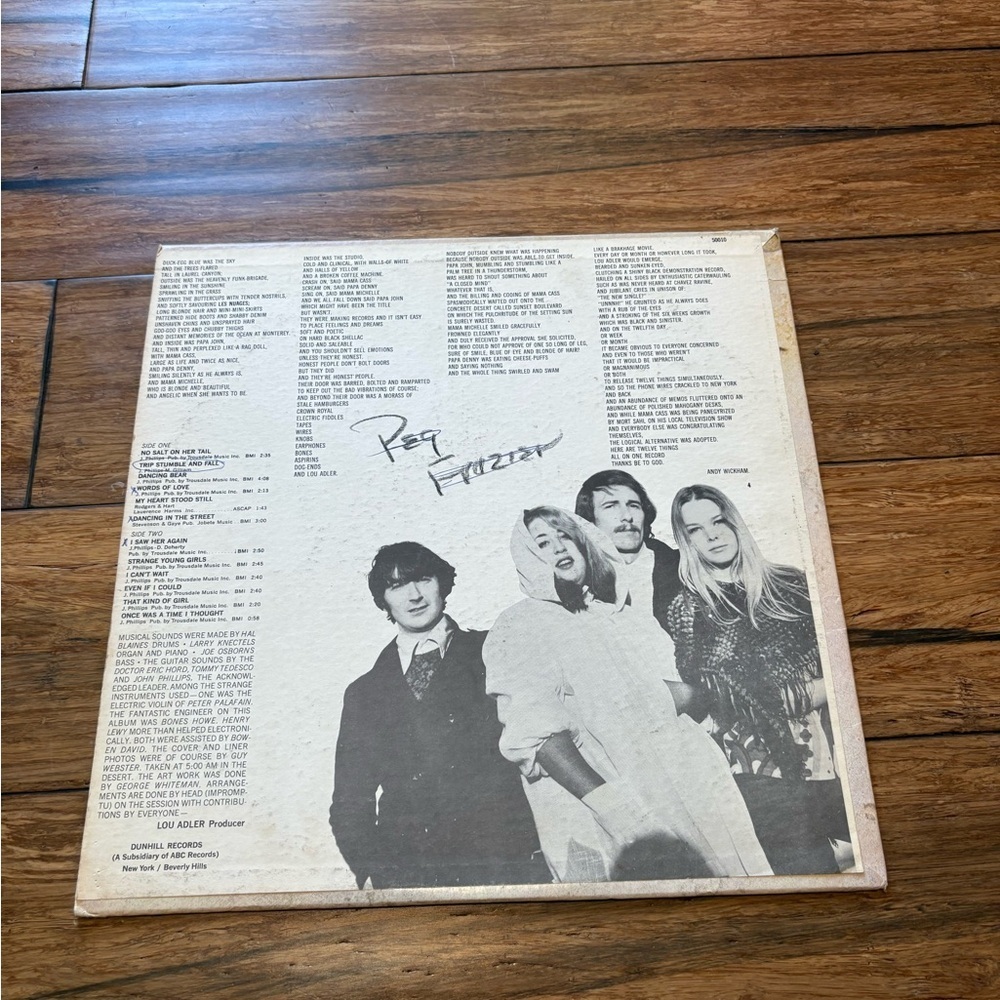 The Mamas & The Papas Self Titled Vinyl Record LP Dunhill - Picture 4 of 10